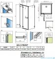 Radaway Arta Kdj II kabina 90x110cm lewa szkło przejrzyste 386455-03-01L+1386040-03-01L+386023-03-01