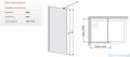 Sanplast Space Wall P/SPACEWALL kabina walk-in 110x200 cm przejrzyste 600-320-2150-42-401