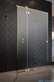 Radaway Essenza Pro Gold Kdj+S kabina 100x120x100cm lewa złoty połysk/szkło przejrzyste 10097312-09-01L/10098100-01-01/10098100-01-01