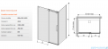 Sanplast kabina KND2/ALTII narożna prostokątna 80x190-200x210 cm przejrzysta 600-121-0891-42-401