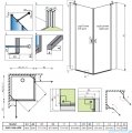 Radaway Nes KDD II kabina 80x90 przejrzyste 10031080-01-01L/10031090-01-01R