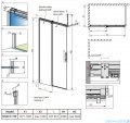 Radaway Espera Pro walk-in kabina 140cm lewa przejrzyste 10090140-01-01L/10094140-01-01L