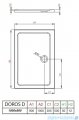 Radaway Doros D Stone brodzik 100x90x5 biały SDRD1090-01-04S