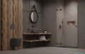 Radaway Essenza Pro Brushed GunMetal Dwj drzwi wnękowe 110cm lewe  szczotkowany grafit 10099110-92-01L