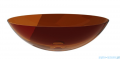 Besco Anya Earth Rust + maskownica biała umywalka nablatowa 50x35x15cm #UMA-50-ERW