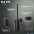 Tiger Carv Szczotka toaletowa z pojemnikiem czarna 800245