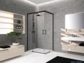 Novellini Kali AH kabina kwadratowa 100x100 profile czarne KALIAH96L-1H/KALIAH96L-1H
