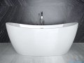 Besco Ayla wanna 170x80cm wolnostojąca z syfonem i przelewem GRAFITOWYM #WAS-170-AGR
