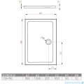 Radaway Doros D Stone brodzik 130x90 kaszmirowy SDRD1390-01-84S