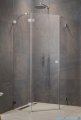 Radaway Essenza Ptj Brushed Nickel kabina pięciokątna 80x90cm lewa szczotkowany nikiel 1385010-91-01L/1385052-01-01