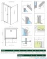 Radaway Nes 8 Kds I kabina 140x70cm lewa przejrzyste 10073140-01-01L/10073114-01-01/10089070-01-01