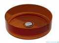 Besco Enya Earth Rust + maskownica czarny matt umywalka nablatowa 36x36x10cm #UME-36-ERB