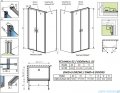 Radaway Nes Black DWD+S kabina 100x100cm przejrzyste 10034100-54-01/10040100-54-01