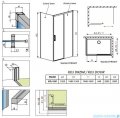 Radaway Idea Kdj drzwi 150cm prawe szkło przejrzyste 387045-01-01R