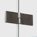 New Trendy Nesta Gunmetal Brushed kabina 90x120x200 cm prawa wspornik równoległy grafit szczotkowany/szkło przejrzyste K-4737