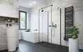 Radaway Essenza Black Kdj+S kabina 80x120x80cm lewa szkło przejrzyste 1384051-01-01/1385024-54-01L/1384051-01-01