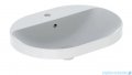 Geberit VariForm Umywalka owalna z półką z otworem na baterię 60x45cm KeraTect 500.732.00.2