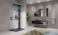 Novellini Glax 2 2.0 kabina z hydromasażem 90x90 czarna G22A99T1-1HU