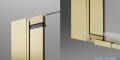 Radaway Nes Brushed Gold KDD B / KDD I kabina 90x80cm prawa szczotkowane złoto przejrzyste 10024090-99-01R/10015080-99-01L