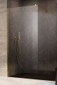 Radaway Modo New Gold II kabina Walk-in 105x200 złoty połysk/szkło przejrzyste 389105-09-01