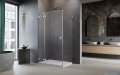 Radaway Essenza Pro Brushed Nickel  Kdj kabina 90x100cm lewa szczotkowany nikiel 10097090-91-01L/10098100-01-01