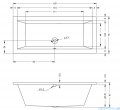 Riho Lusso wanna prostokąta 160x70cm z hydromasażem BLISS lewa B013005005