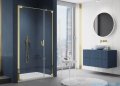SanSwiss Cadura Gold Line drzwi wahadłowe 100cm jednoczęściowe lewe z polem stałym CA31CG1001207