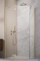 Radaway Essenza Ptj Brushed Gold kabina pięciokątna 100x80cm lewa szkło przejrzyste 1385010-99-01L/1385055-01-01