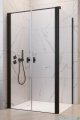 Radaway Nes 8 Black DWD+S kabina 120x80cm czarny mat/szkło przejrzyste 10081120-54-01/10080080-54-01