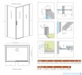 Radaway Idea 8 Kdj kabina 160x80cm prawa szkło przejrzyste 10340820-01-01R/10350753-01-01/10360080-01-01L