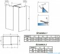 Radaway Modo New Black III kabina Walk-in 150x80x200 szkło przejrzyste 389154-54-01/389084-54-01/389000-54