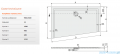 Sanplast Space Mineral BTL-M/SPACE brodzik trapezowaty 90x150x1,5 cm lewy 645-290-1560-01-000