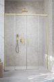 Radaway Idea 8 Dwd Brushed Gold drzwi wnękowe 170cm szczotkowane złoto 10380470-99-01/10390383-01-01