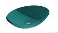 Besco Anya Blue Wave + maskownica czarny matt umywalka nablatowa 50x35x15cm #UMA-50-BWB