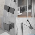 Radaway Essenza Kdj Brushed GunMetal kabina 100x90cm lewa szczotkowany grafit 1385040-92-01L/1384050-01-01