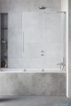 Radaway Furo Brushed Nickel SL PND II parawan nawannowy 100cm prawy szczotkowany nikiel 10309538-91-01R/10112494-01-01