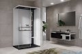 Novellini Glax 2 2.0 kabina z hydromasażem hydro plus 120x80 prawa czarna G222P129DM1L-1HU