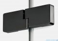 New Trendy Eventa Black Chrome drzwi wnękowe pojedyncze 110x200 cm przejrzyste lewe czarny połysk EXK-6133