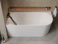 The North Bath Calia wanna wolnostojąca przyścienna lewa 150x75cm + syfon Klik-klak 6845-1501L