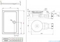 Radaway Essenza New KDJ-B kabina prysznicowa 100x80 lewa przejrzyste + brodzik Doros D + syfon 385083-01-01L/384051-01-01/SDRD1080-01