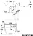 Grohe Euro Ceramic umywalka 60x50 cm ścienna PureGuard biała 3933500H