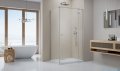 Radaway Essenza Kdj Brushed Nickel kabina 100x80cm prawa szczotkowany nikiel 1385040-91-01R/1384051-01-01