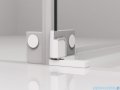 SanSwiss Cadura White Line drzwi wahadłowe 140cm jednoczęściowe prawe z polem stałym biały mat 7630057520621
