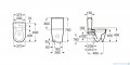 Roca Inspira Round Rimless miska do kompaktu Onyks A342529640