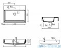 Marmorin Teo 600 umywalka wisząca 60x31 z otworem przelewowym i z otworem na baterie biała 641060020211
