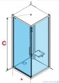 Novellini Glax 1 2.0 kabina standard 90x90 lewa czarna G21GF90ST-1HH