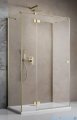 Radaway Essenza Brushed Gold Kdj+S kabina 100x100x100cm lewa szczotkowane złoto 1384052-01-01/1385022-99-01L/1384052-01-01