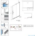 Radaway Furo SL Brushed Nickel kabina Walk-in 90x200cm prawa szczotkowany nikiel 10306488-91-01R/10110444-01-01
