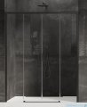 New Trendy Prime Black drzwi wnękowe podwójne 170x200 cm przejrzyste D-0344A