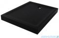 New Trendy Mild Stone Brodzik akrylowy prostokątny 70x120x11,5 cm czarny B-0568